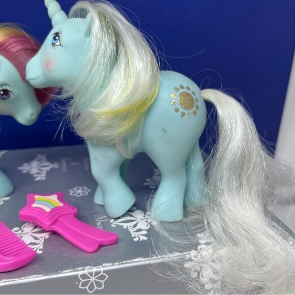 1983 G1 Sunlight Rainbow & Unicorn Sunbeam My Little Pony Hong Kong - Picture 2 of 13